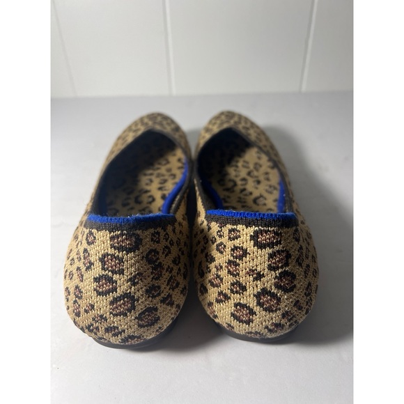 Rothy's Leopard Print Flats with Blue Accents - Picture 3 of 7